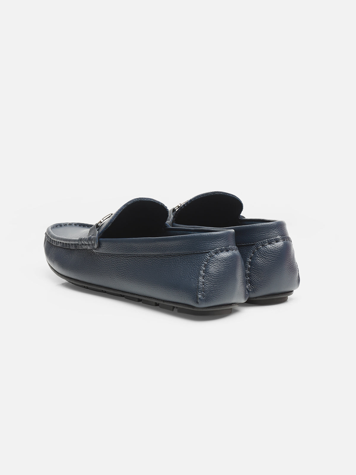 Blue Leather Loafers