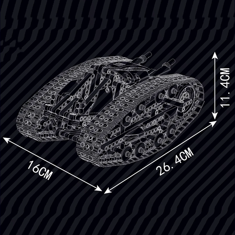 High Speed Stunt Crawler 835pcs