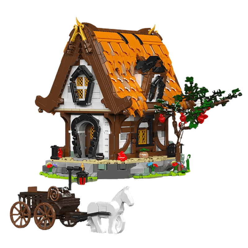 Medieval Wooden Cabin 2191pcs