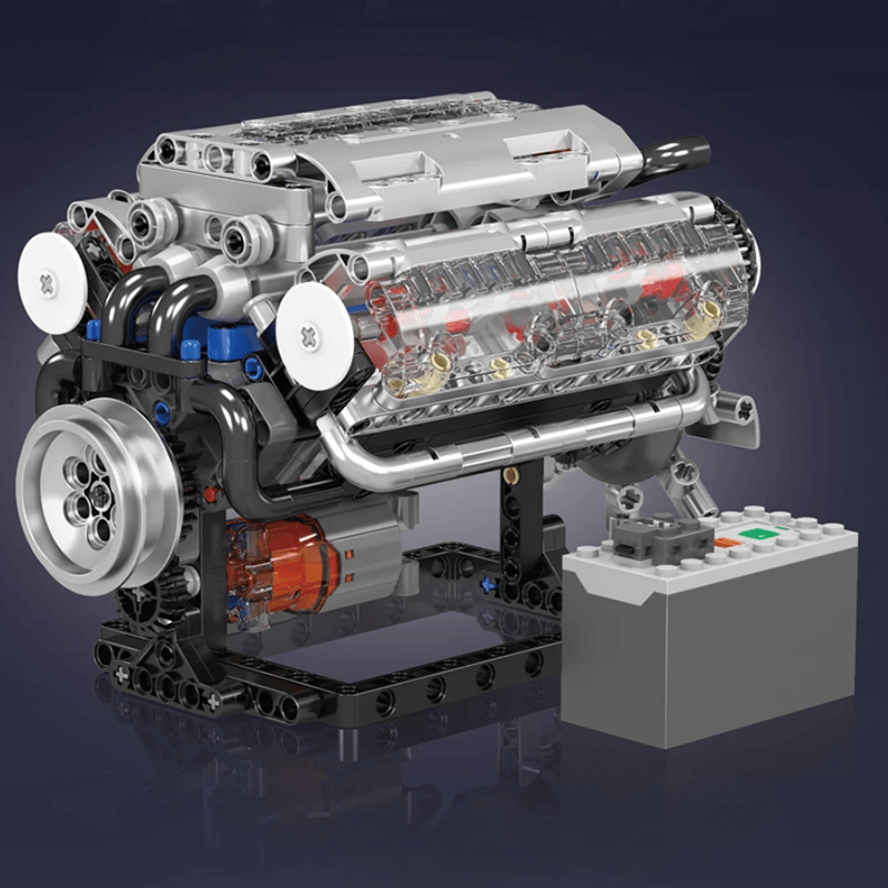 Motorised V8 Engine 534pcs