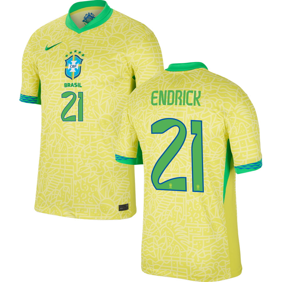 Brazil Home Stadium Jersey 2024 Adults COPA AMERICA