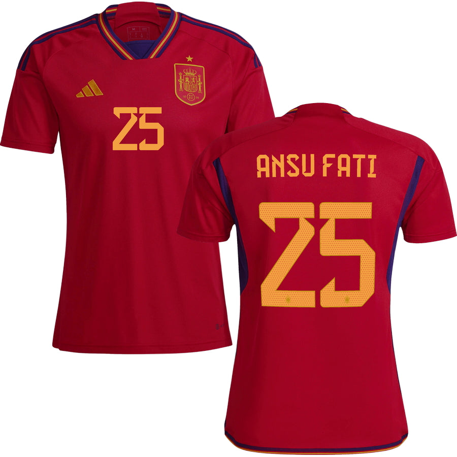 Spain Home Stadium Jersey 2022/23 Men`s