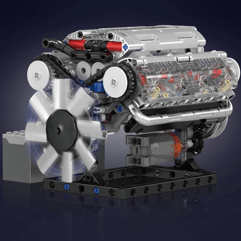 Motorised V8 Engine 534pcs