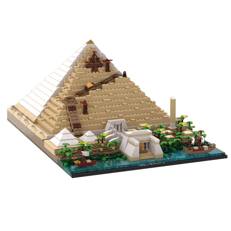 Building Of The Great Pyramid 1467pcs