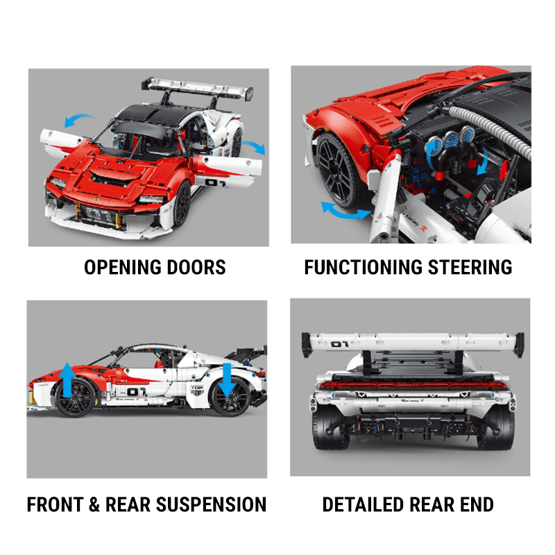 Remote Controlled German GT Race Car 2458pcs