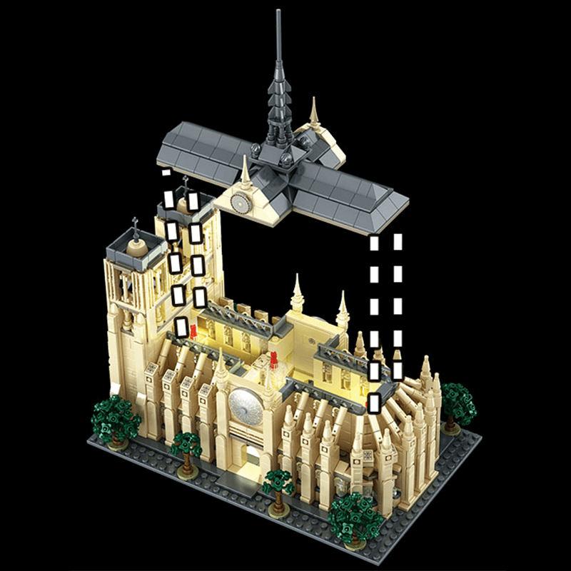 Notre Dame Cathedral 1756pcs