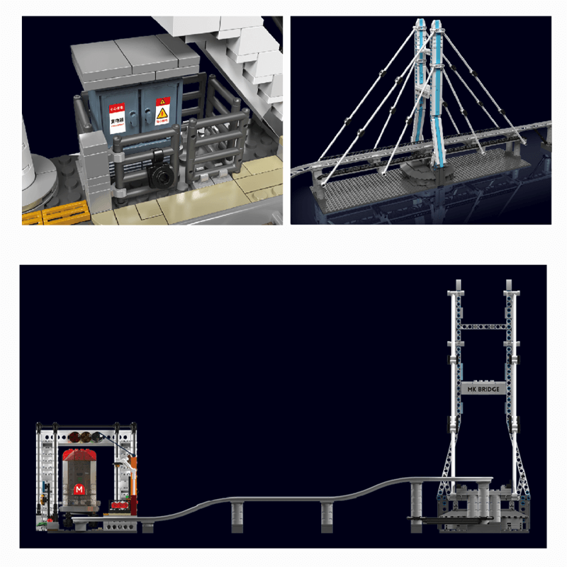 Motorised Monorail 1487pcs