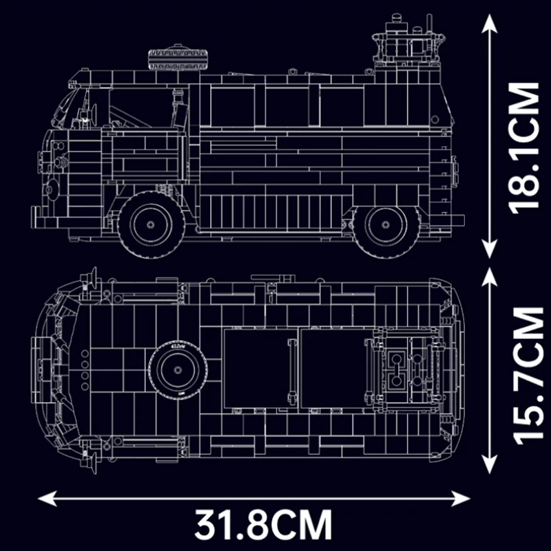 Vintage Campervan 2055pcs