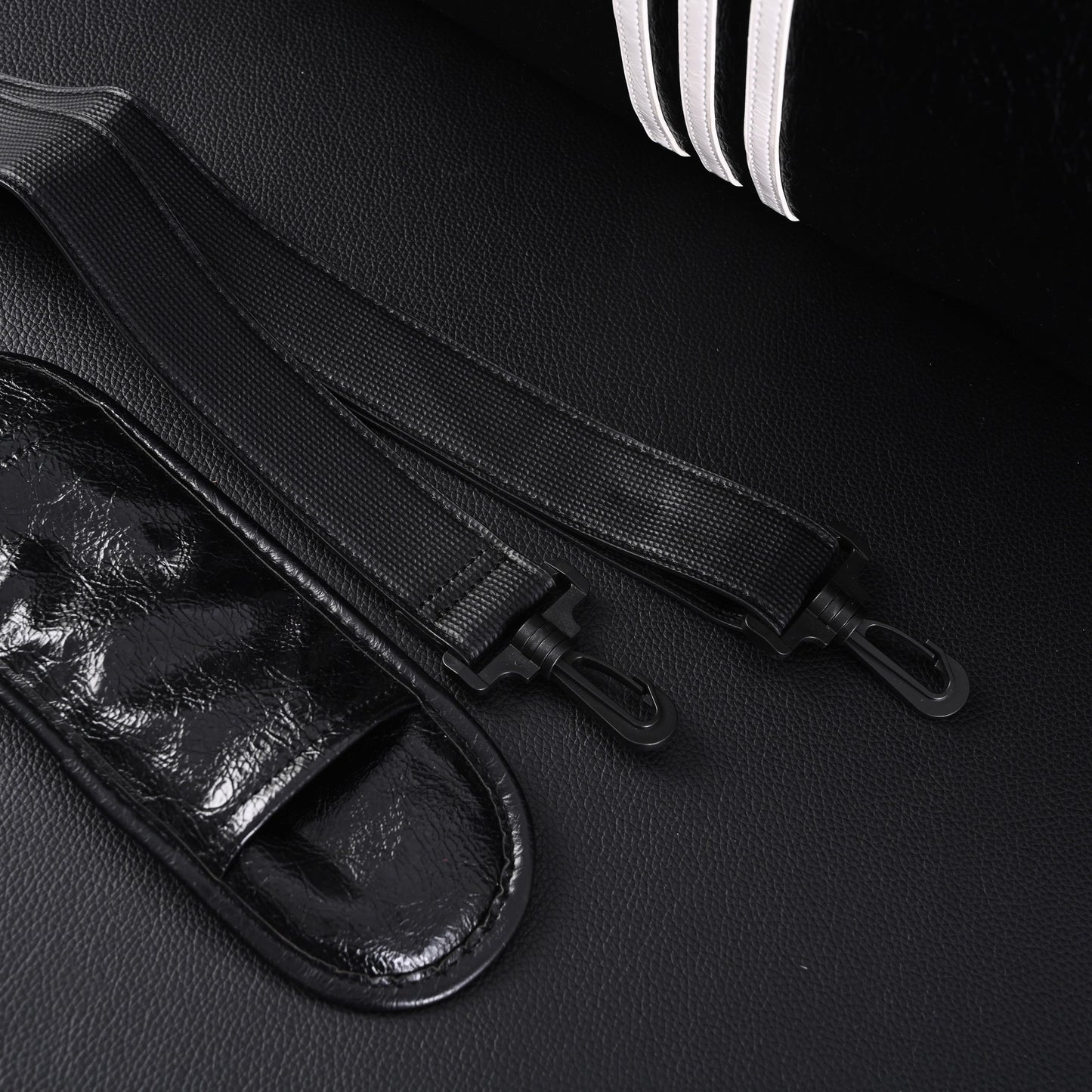 Balenciaga x adidas Large Duffel Travel Bag – Black with Trefoil Logo and Triple Stripes