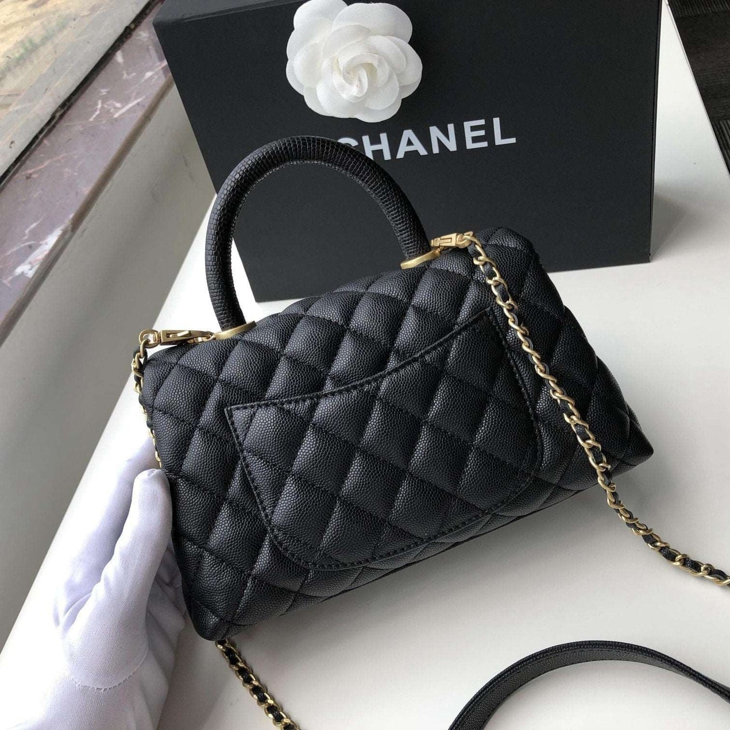 Chanel small flap Bag With Coco Handle