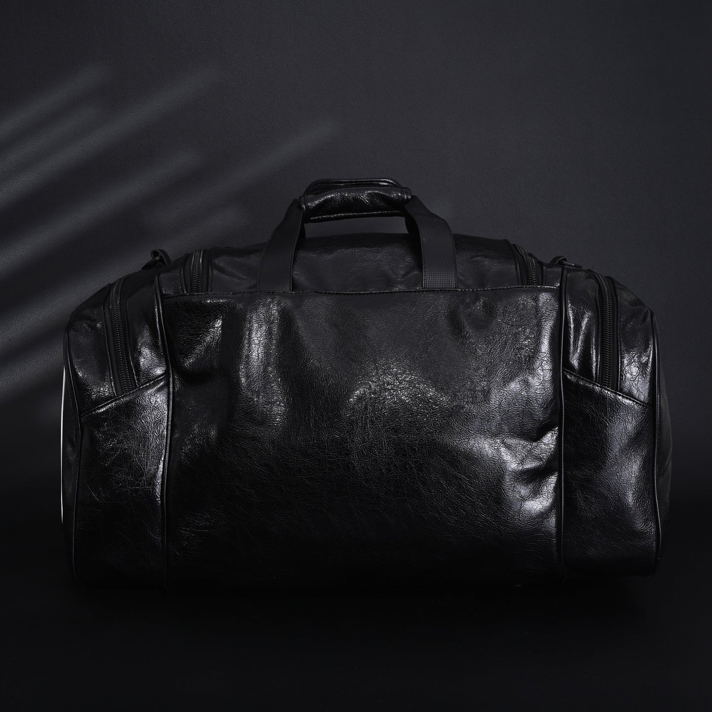 Balenciaga x adidas Large Duffel Travel Bag – Black with Trefoil Logo and Triple Stripes