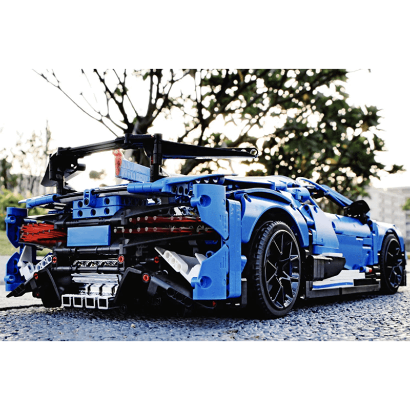 Blue Supercar 3858pcs