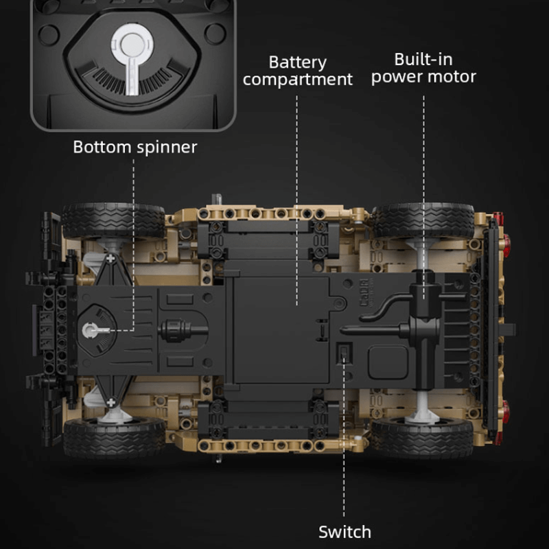 Remote Controlled Humvee 627pcs