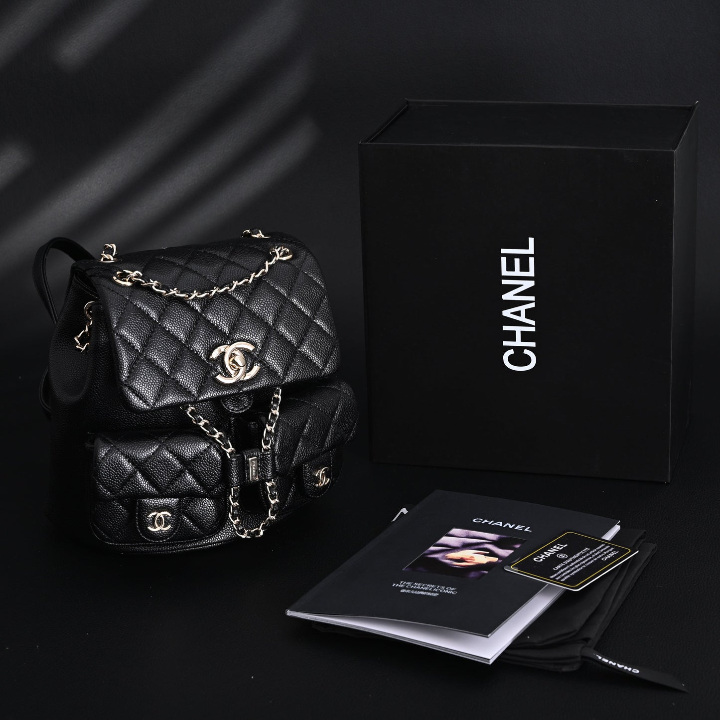 Chanel Duma Backpack – Black Quilted Lambskin with Gold-Tone Hardware (24A Collection)