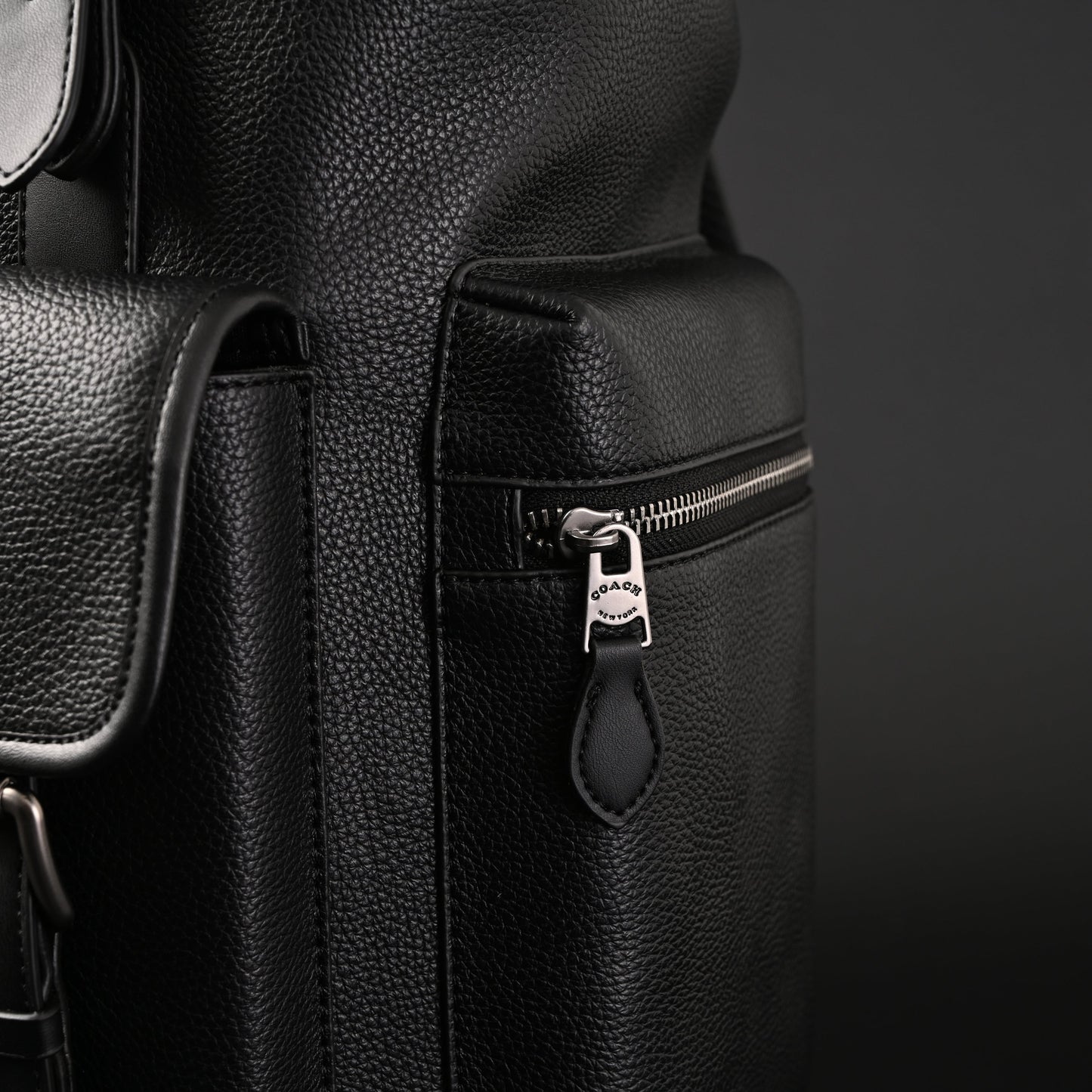 Prada Nylon & Leather Multi-Pocket Backpack – Black