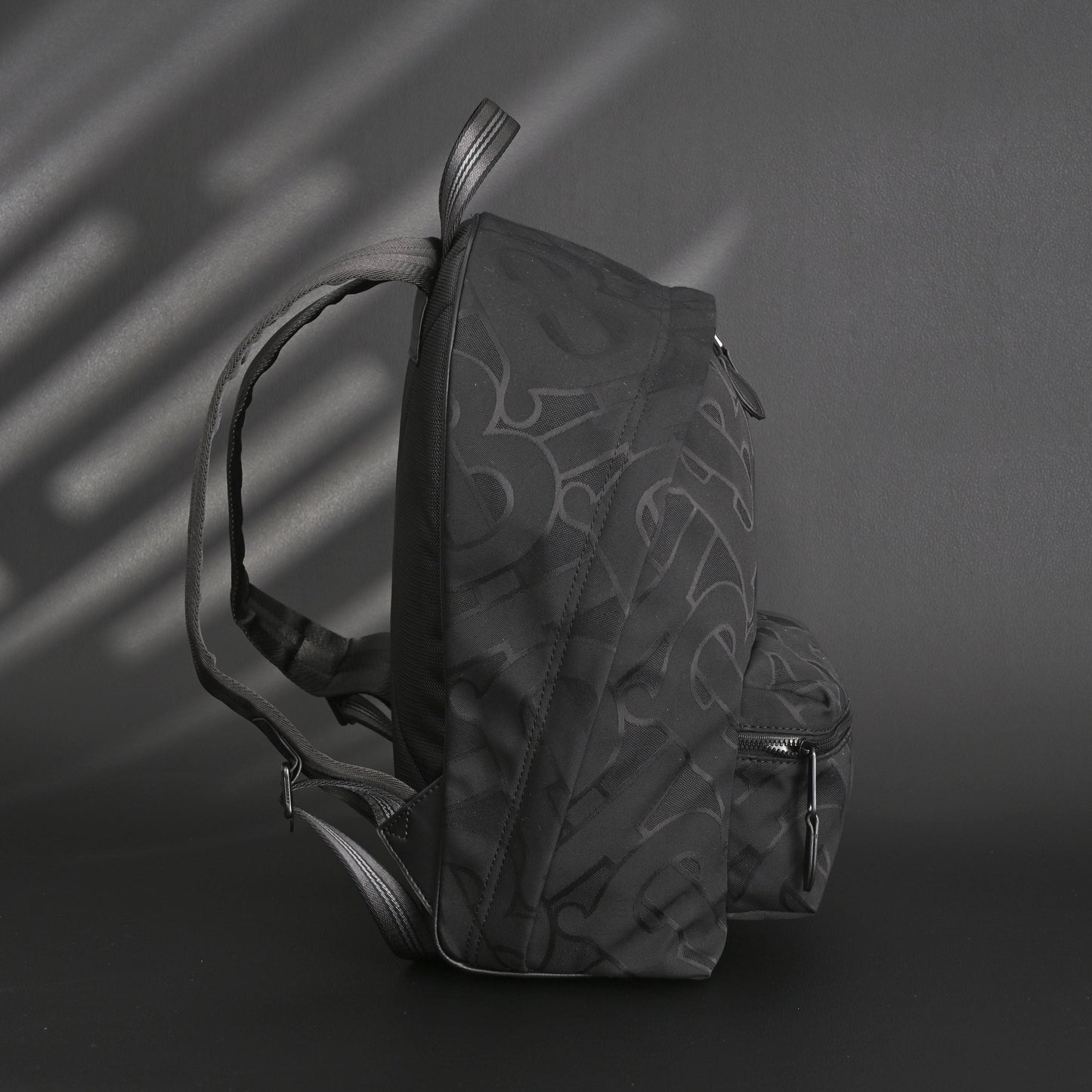 Burberry Monogram Black Nylon Backpack