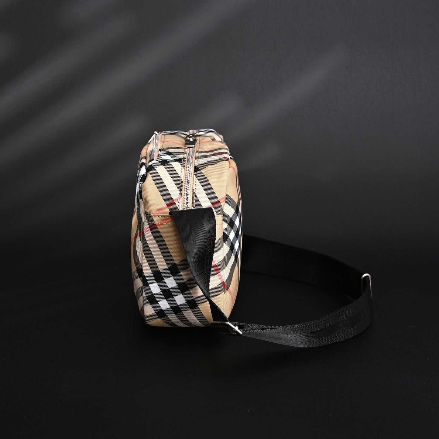 Burberry Vintage Check Canvas Crossbody Messenger Bag