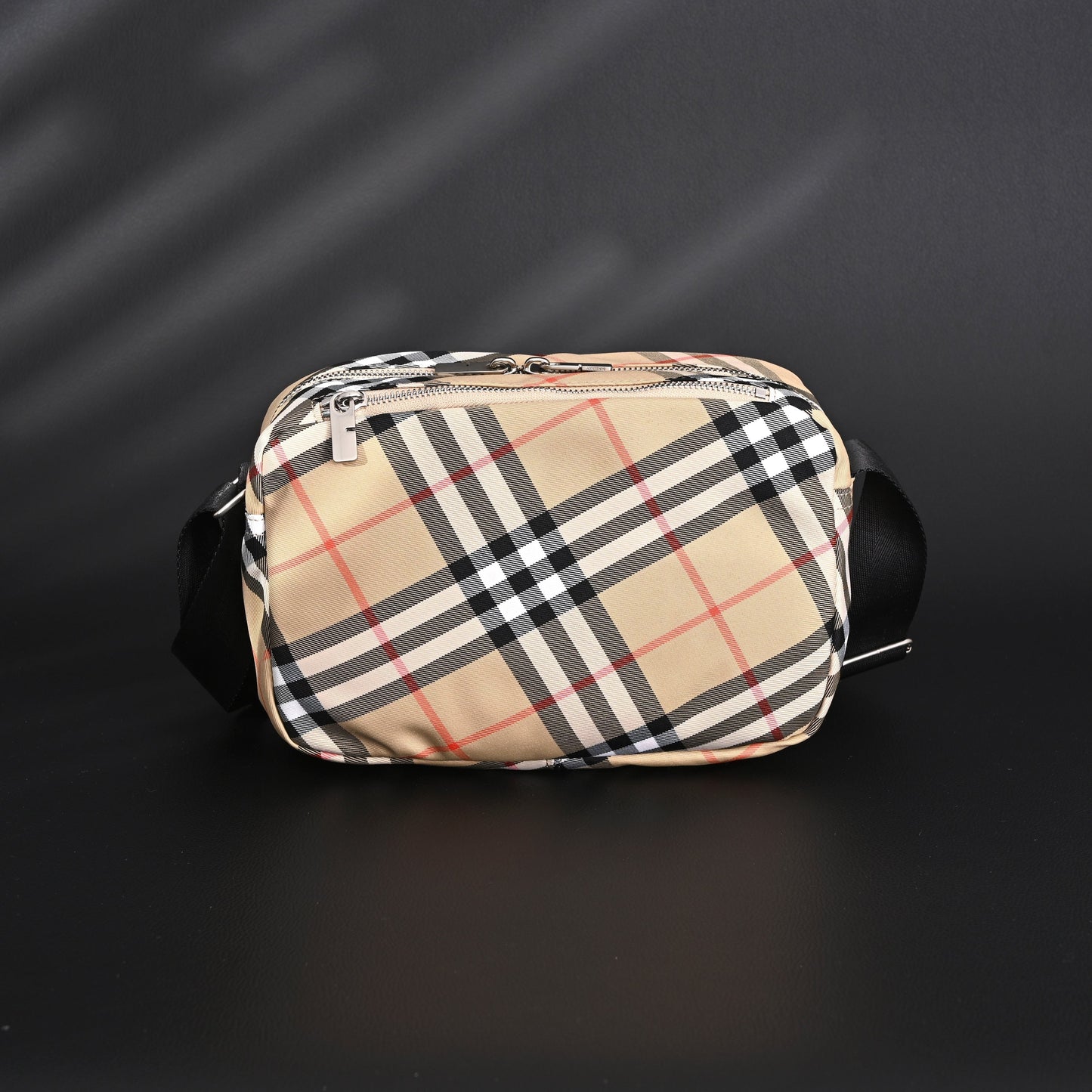 Burberry Vintage Check Canvas Crossbody Messenger Bag