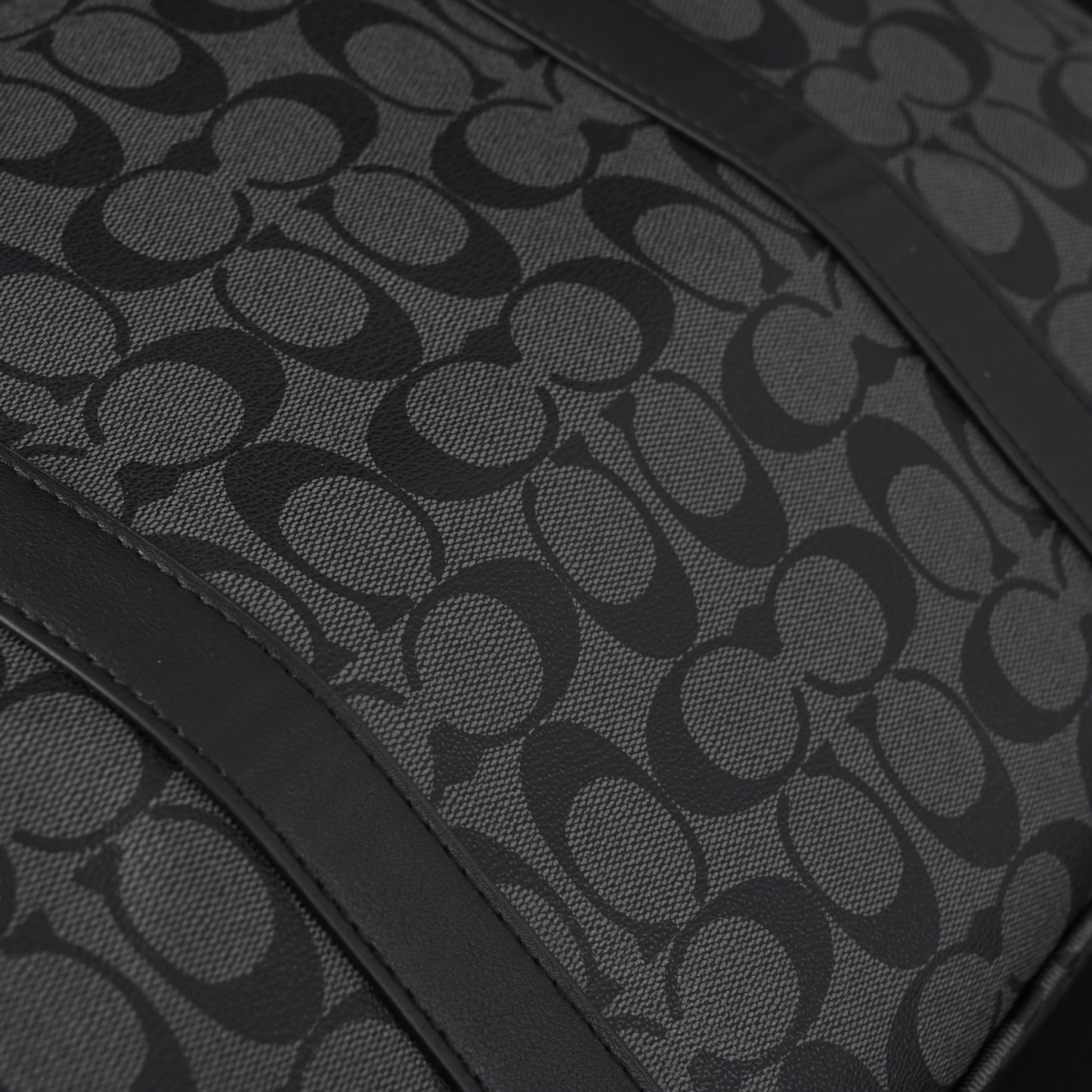 Coach Metropolitan Duffel Bag in Signature Black Canvas