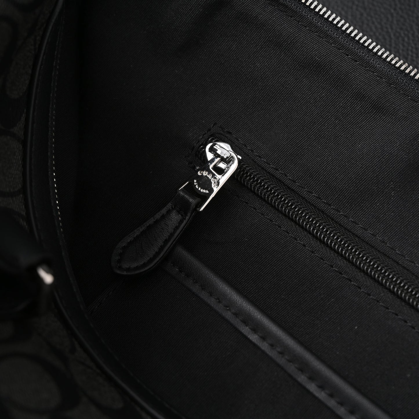 Coach Metropolitan Duffel Bag in Signature Black Canvas