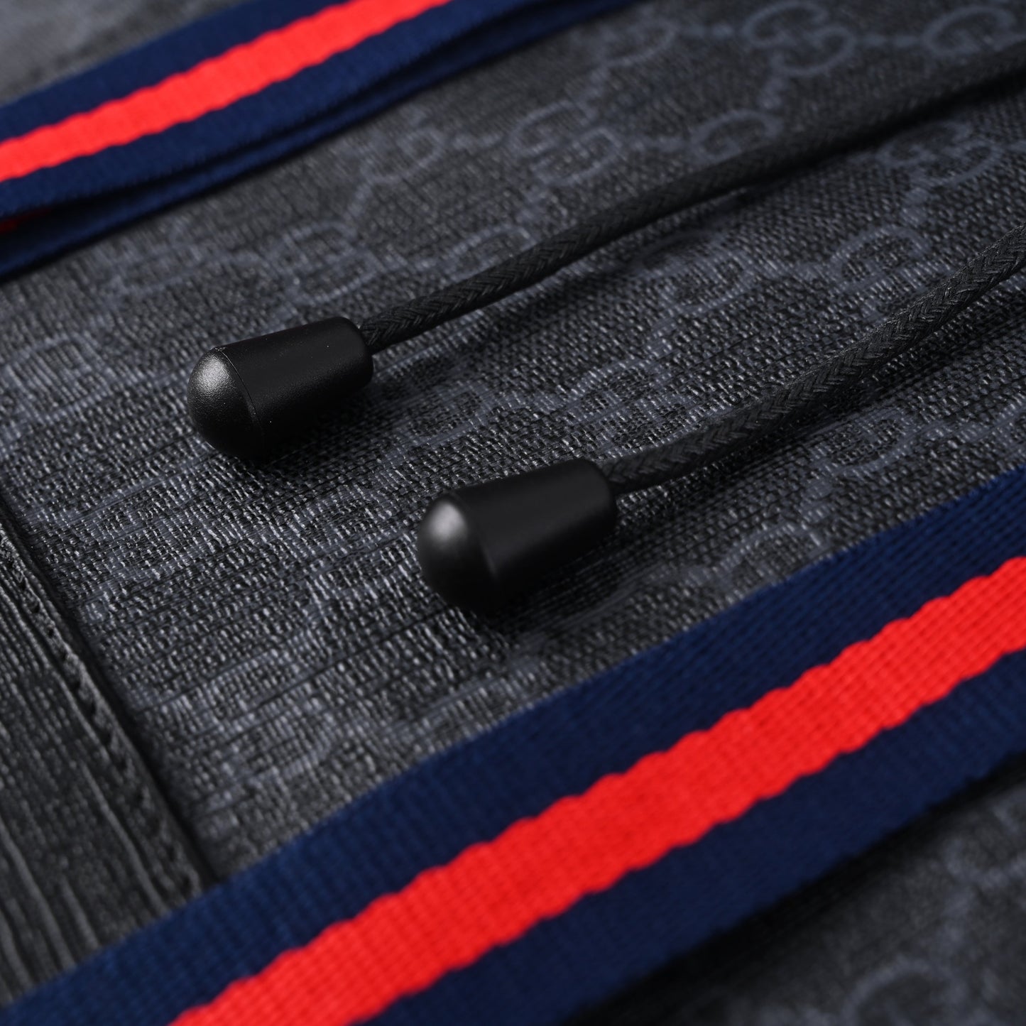 Gucci GG Supreme Monogram Backpack with Web Stripe