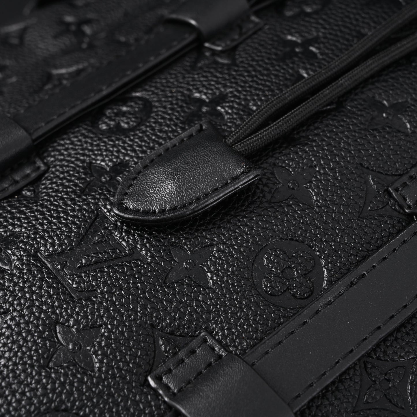 Louis Vuitton Christopher PM Backpack Monogram Shadow Black Leather