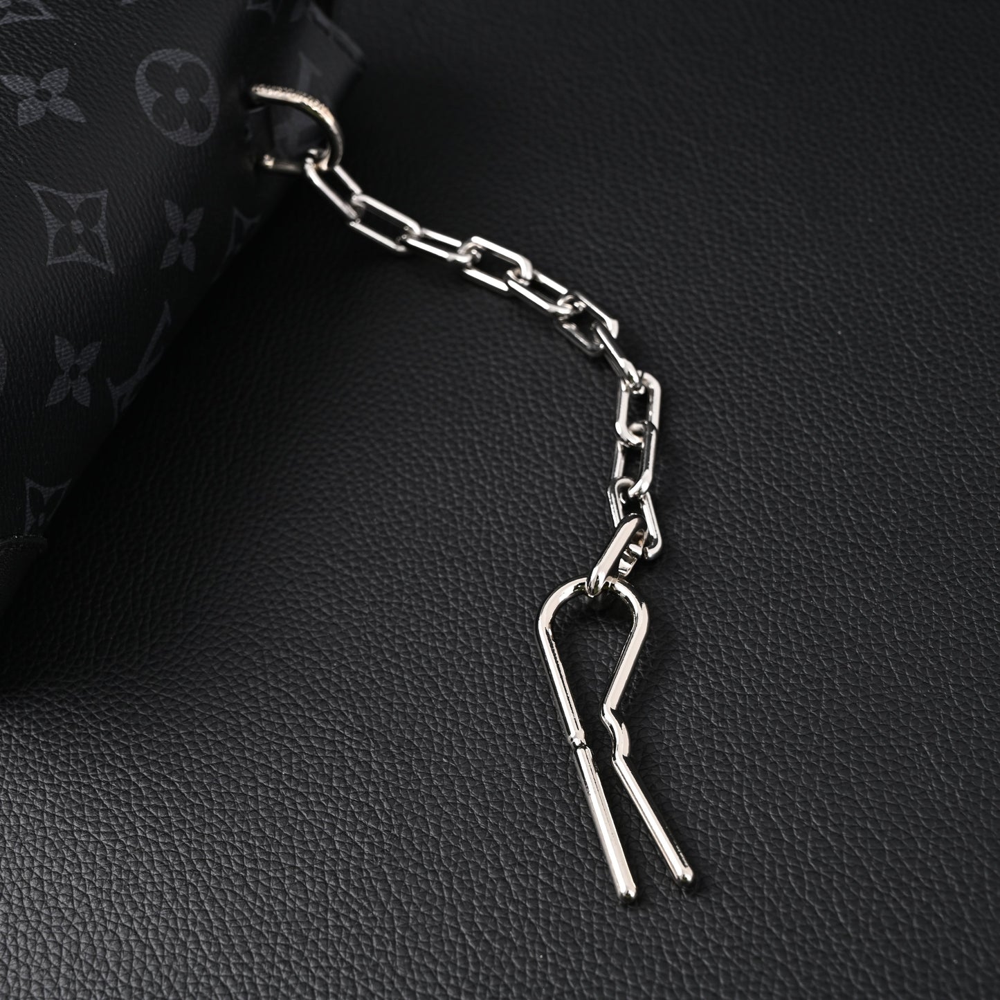 Louis Vuitton Soft Trunk Messenger – Monogram Eclipse Canvas with Silver Chain