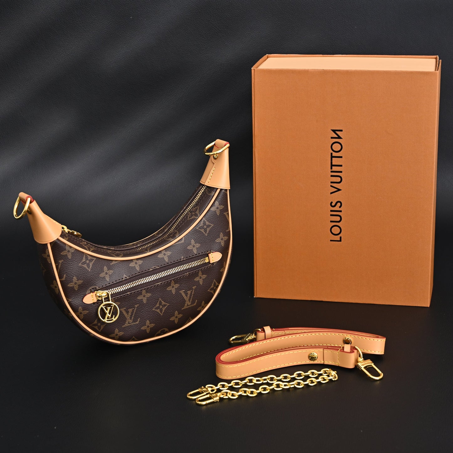Louis Vuitton Loop Bag – Monogram Canvas with Gold Chain