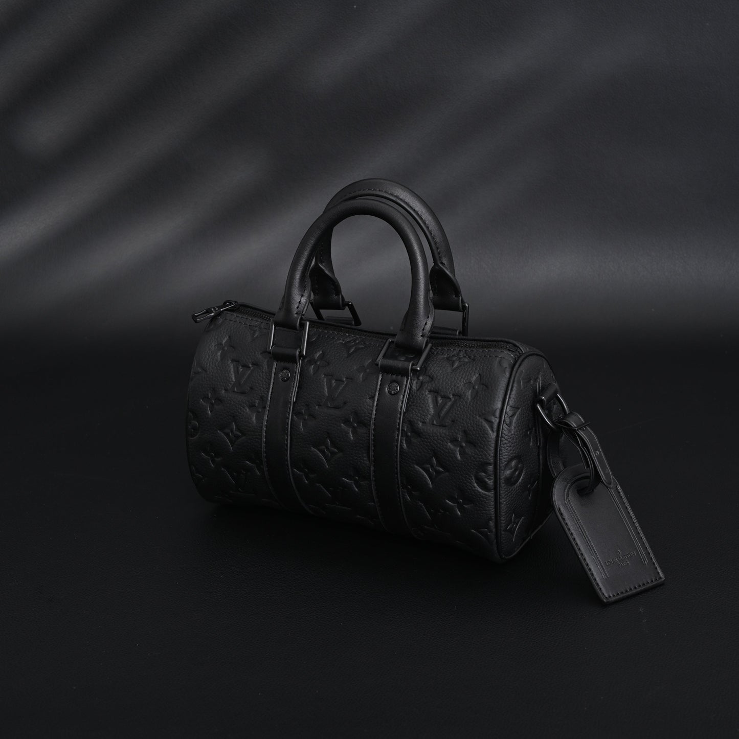 Louis Vuitton Keepall Bandoulière 50 – Monogram Shadow Black Leather