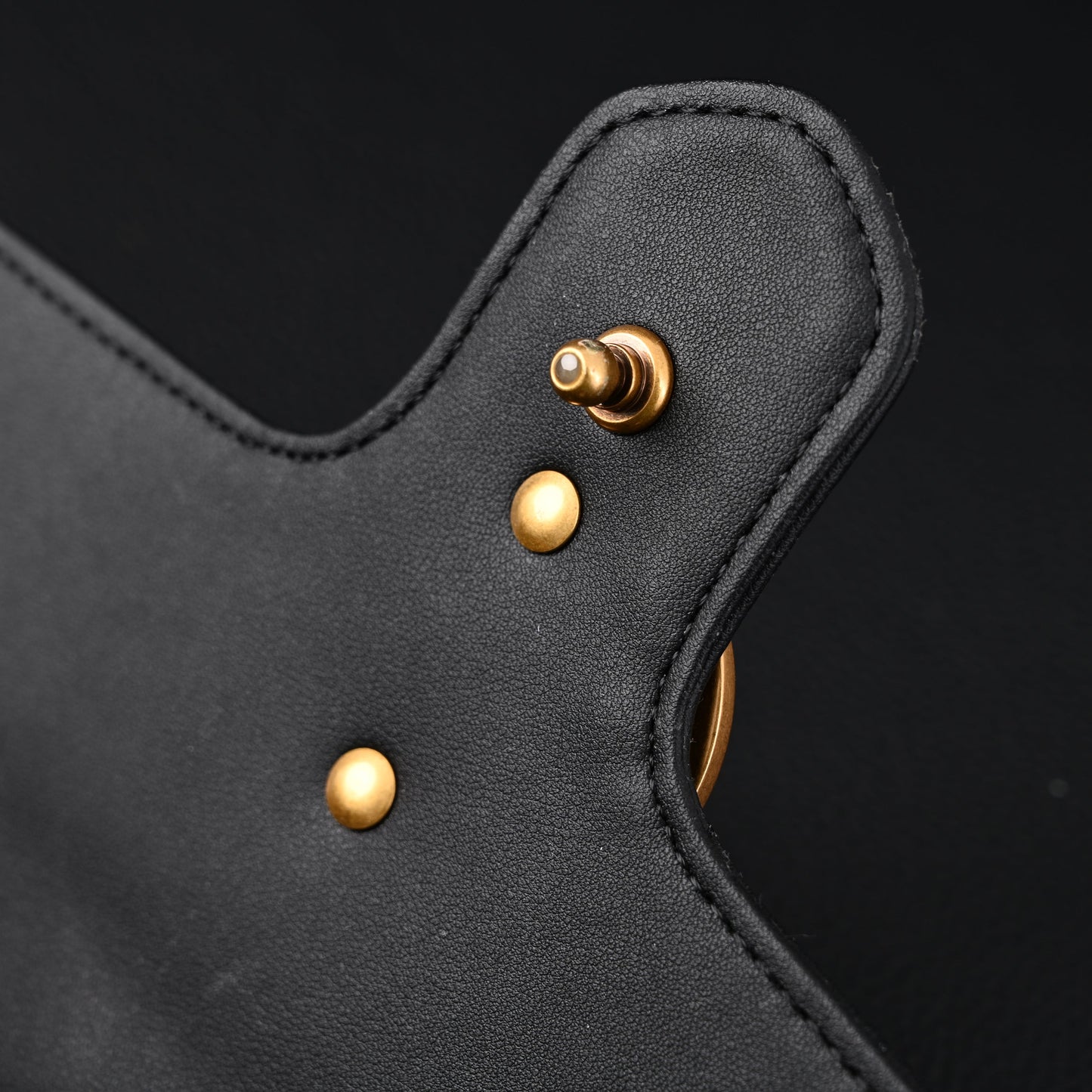 Gucci GG Marmont Small Matelassé Shoulder Bag – Black Leather with Gold Hardware