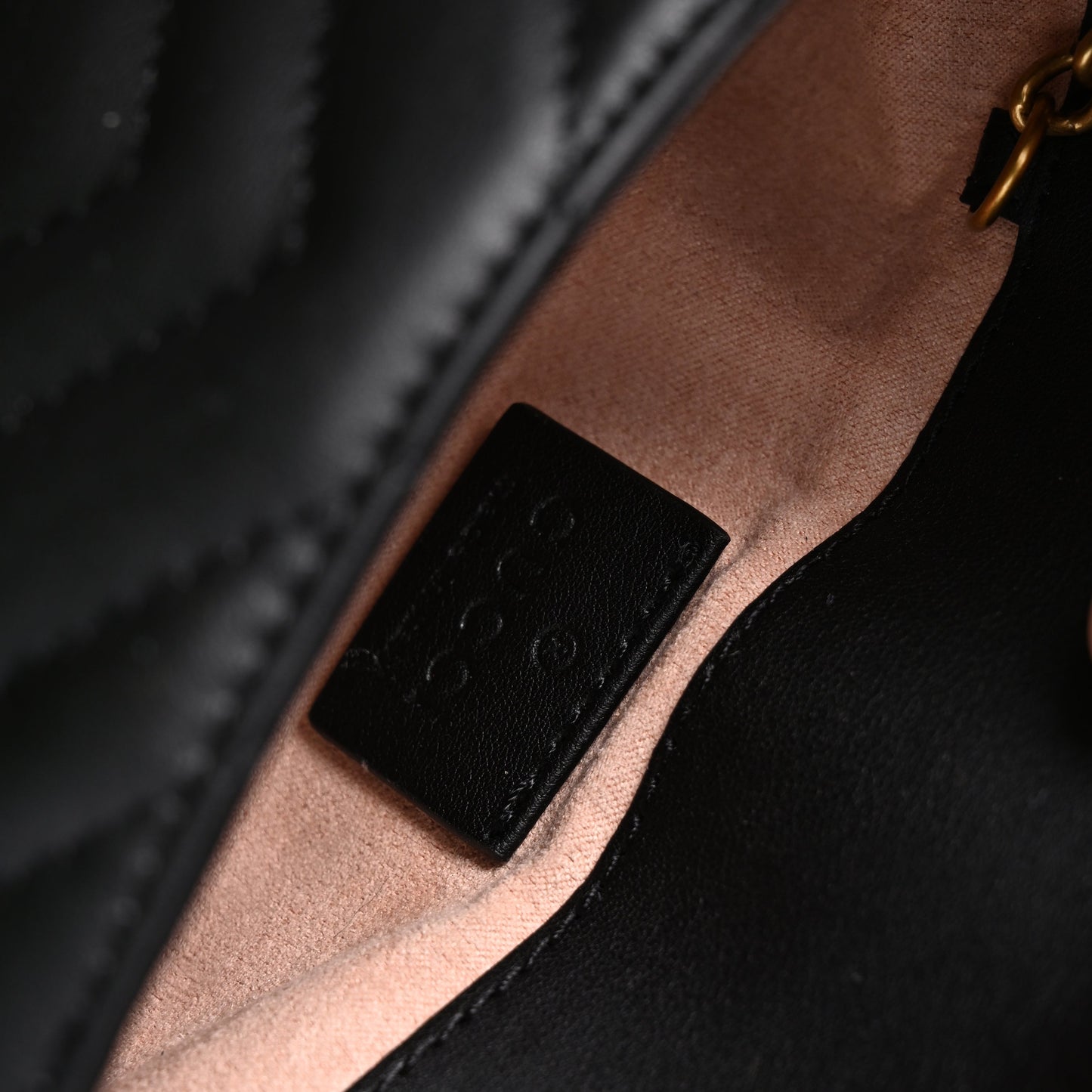 Gucci GG Marmont Matelassé Mini Shoulder Bag – Black Leather with Gold Chain