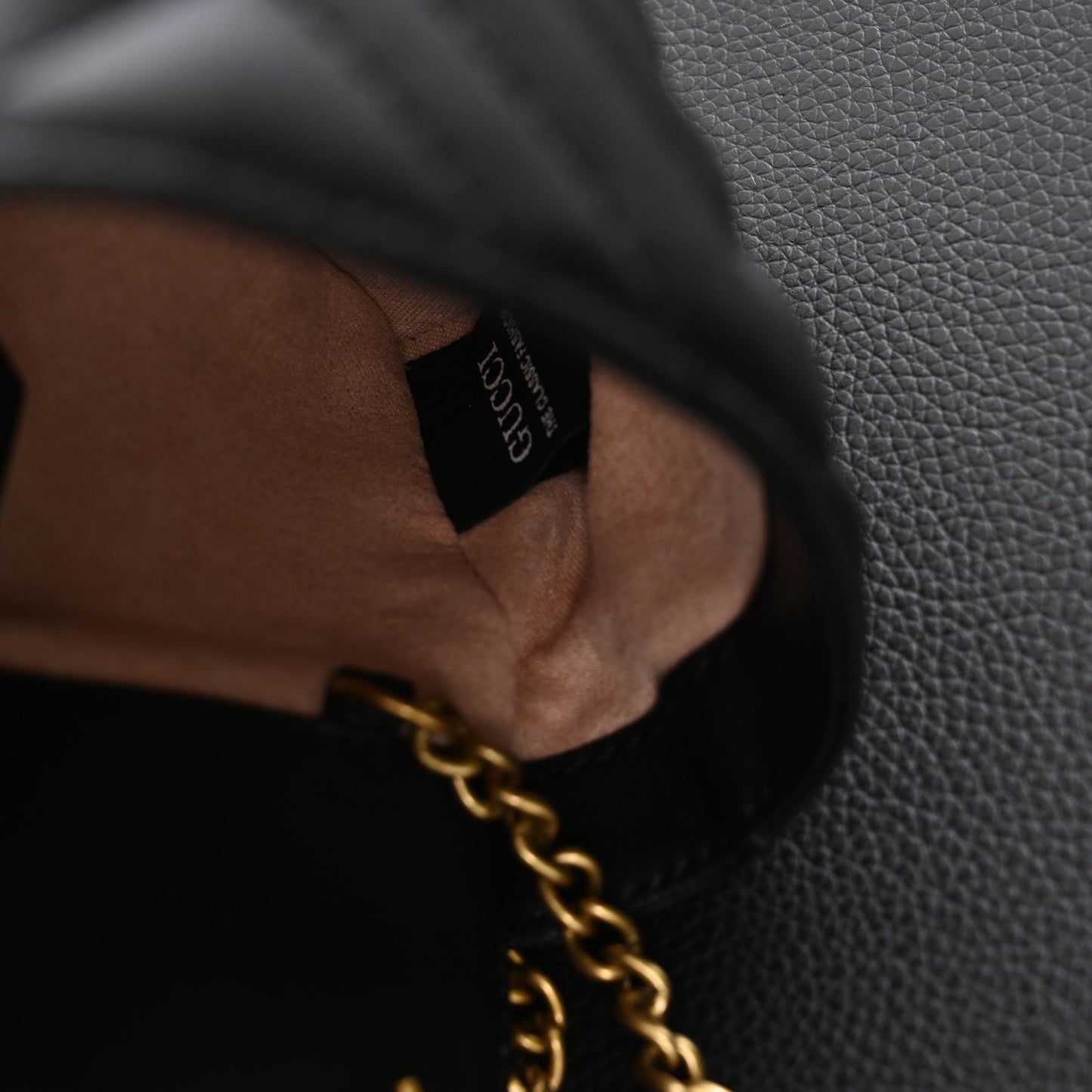 Gucci GG Marmont Matelassé Mini Shoulder Bag – Black Leather with Gold Chain