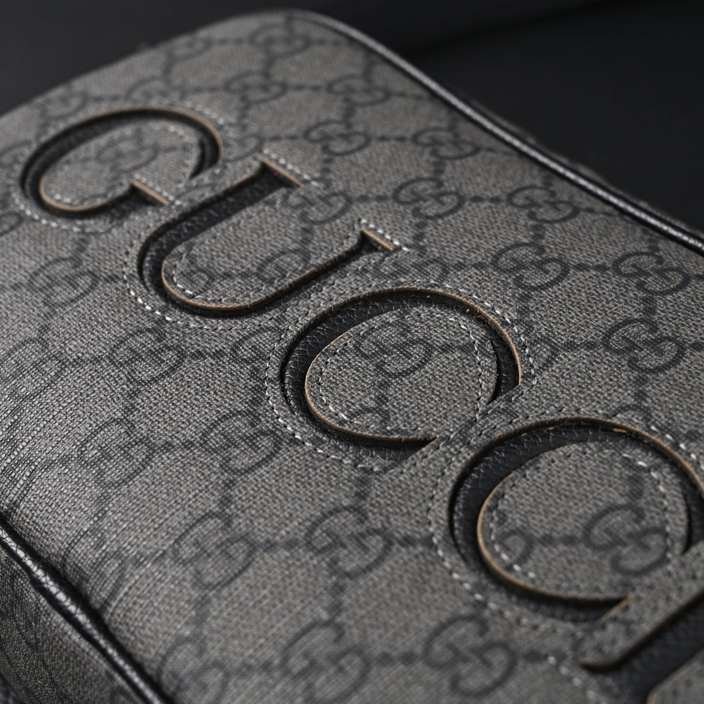 Gucci Ophidia GG Supreme Belt Bag – Black/Grey Monogram