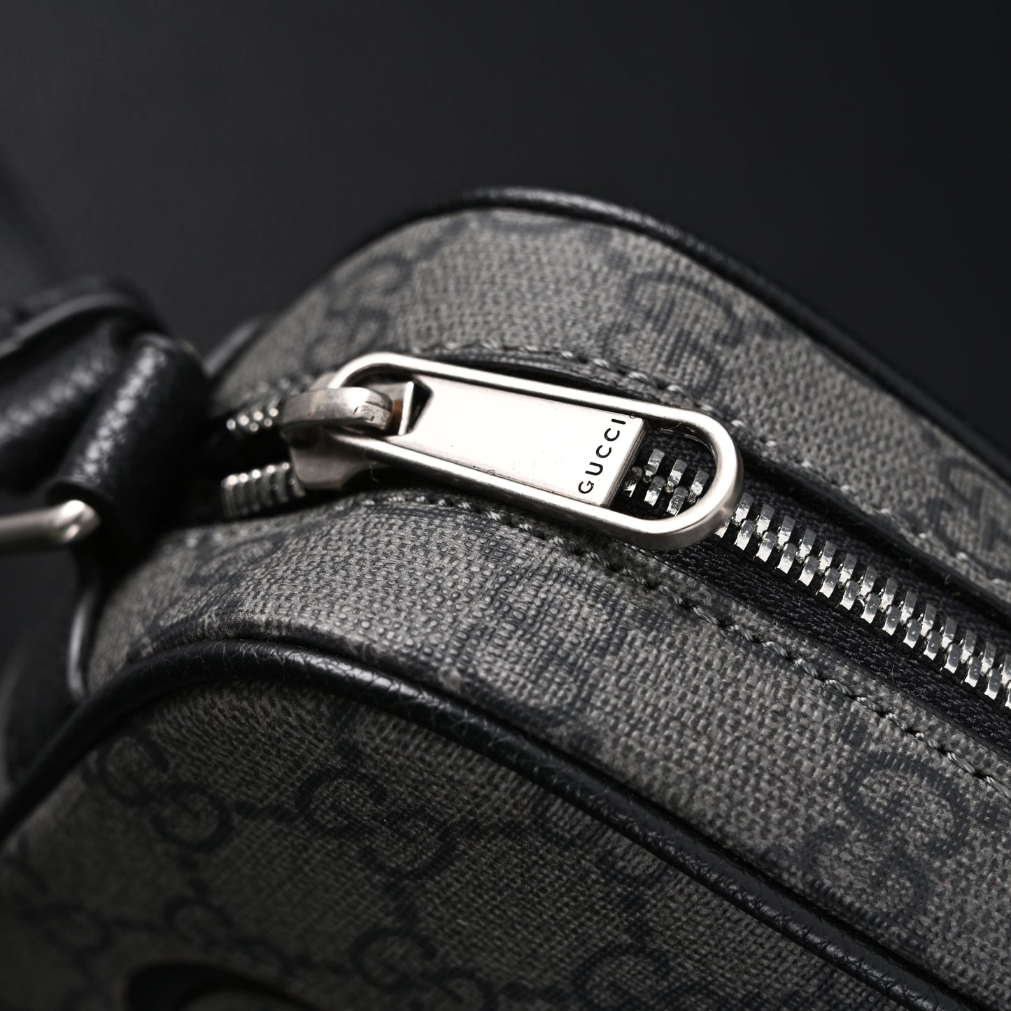 Gucci Ophidia GG Supreme Belt Bag – Black/Grey Monogram