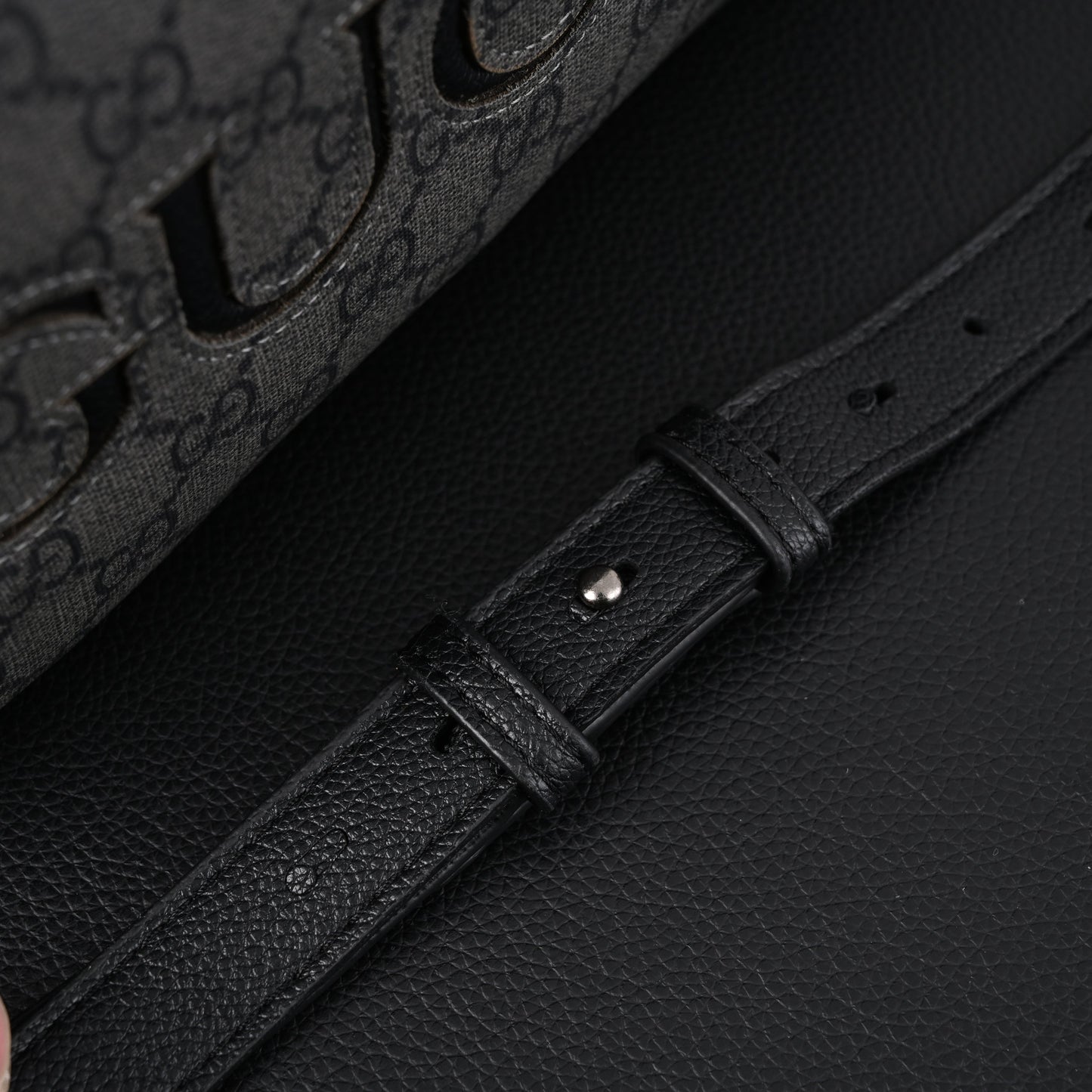 Gucci Ophidia GG Supreme Belt Bag – Black/Grey Monogram