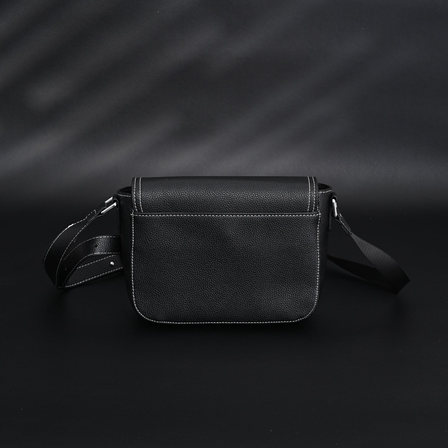 Dior Saddle Crossbody Bag – Black Grained Calfskin with Silver-Tone Hardware