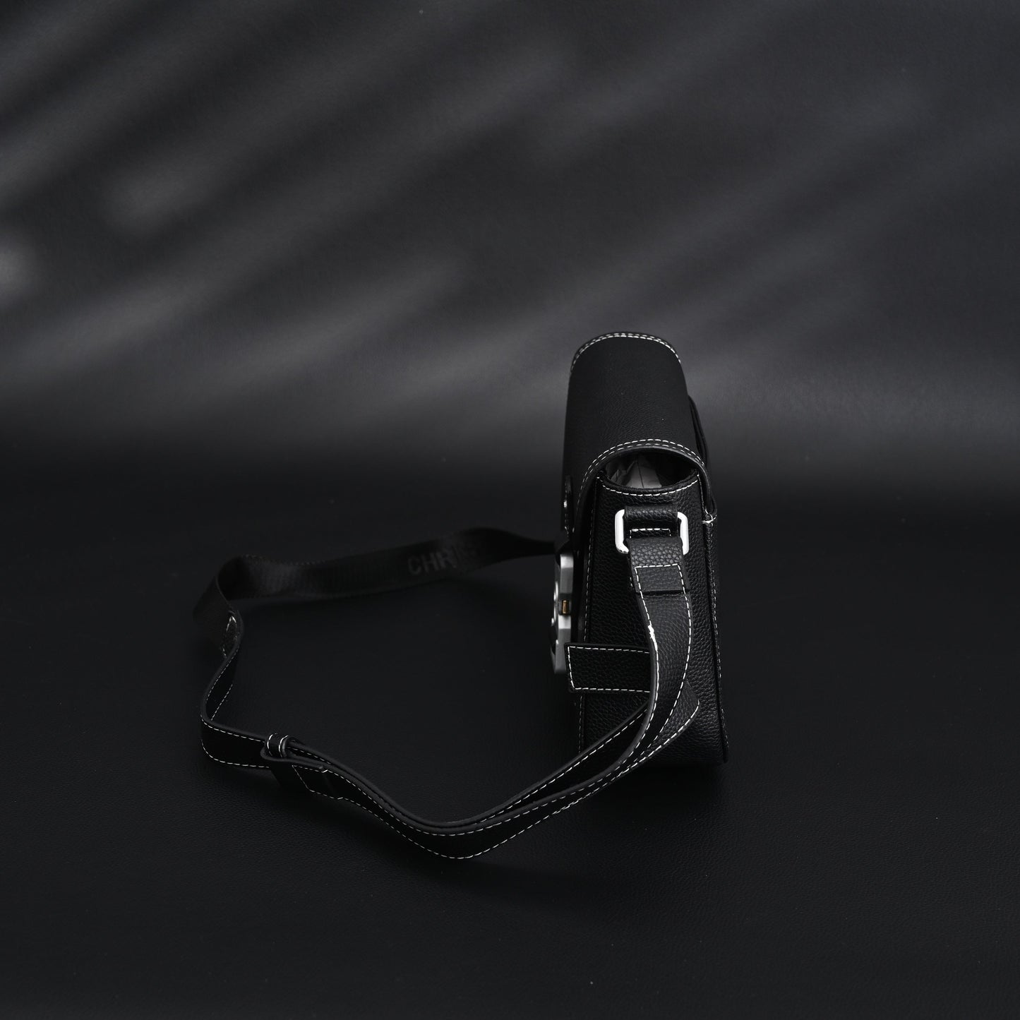 Dior Saddle Crossbody Bag – Black Grained Calfskin with Silver-Tone Hardware