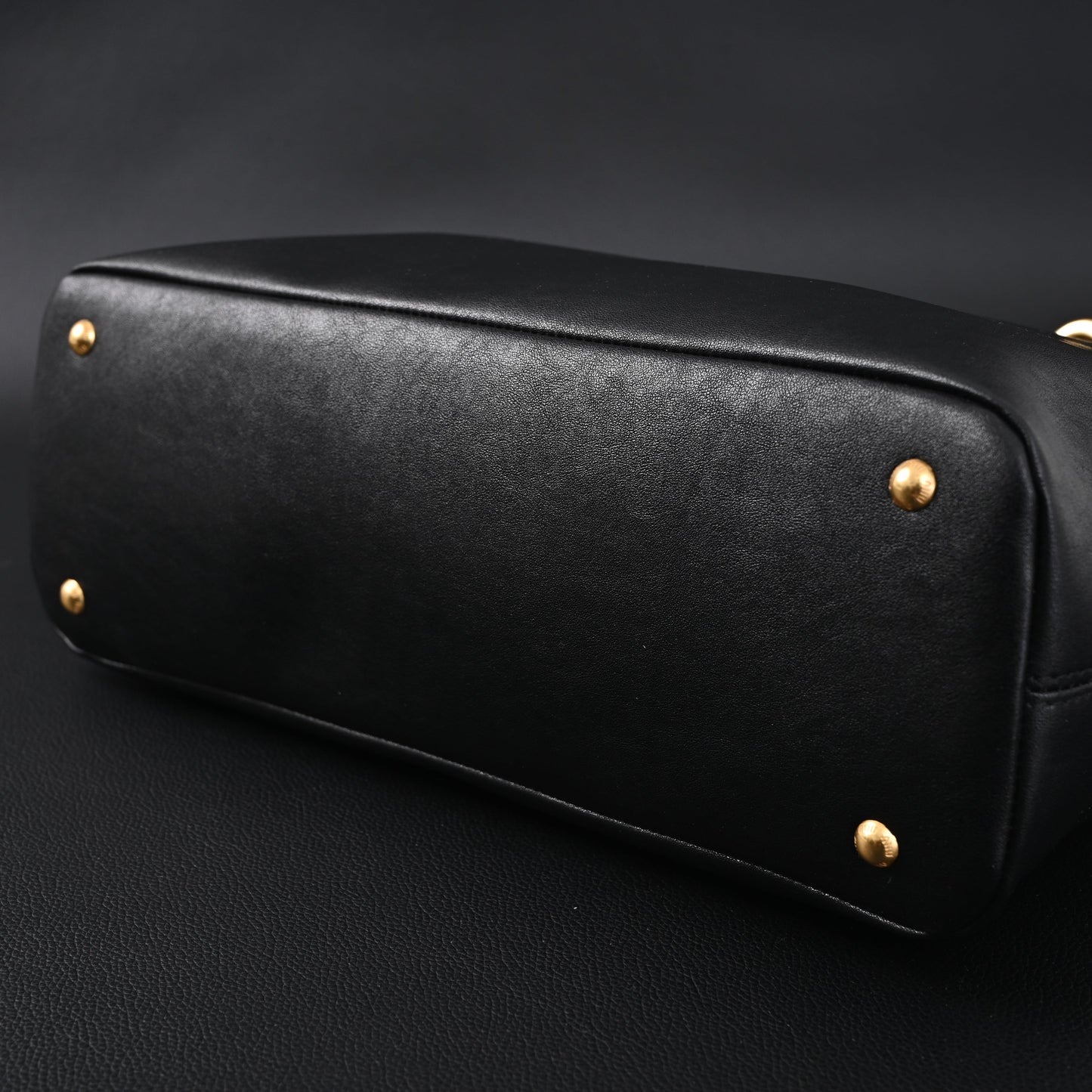 Miu Miu Leather Tote Bag – Classic Black