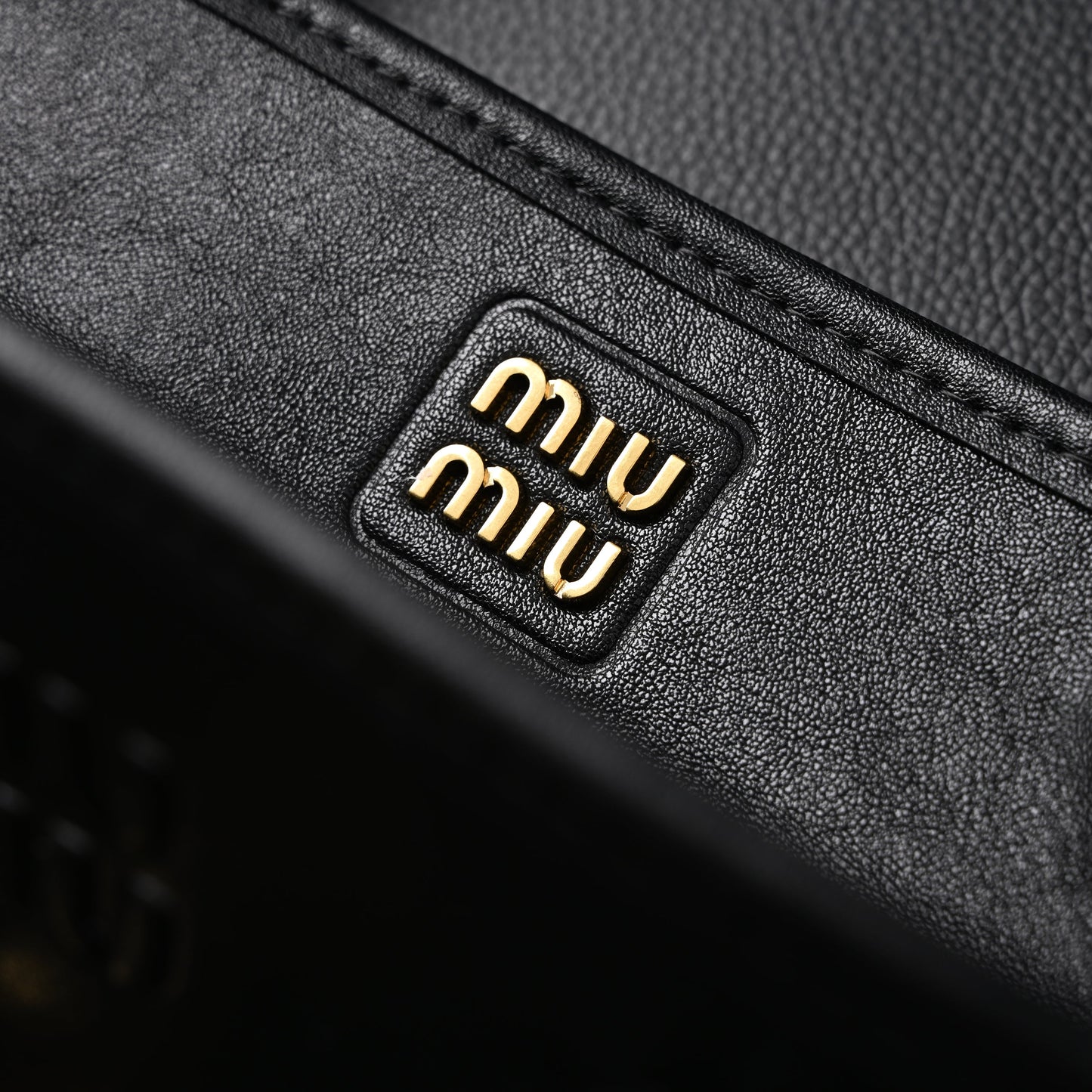 Miu Miu Leather Tote Bag – Classic Black