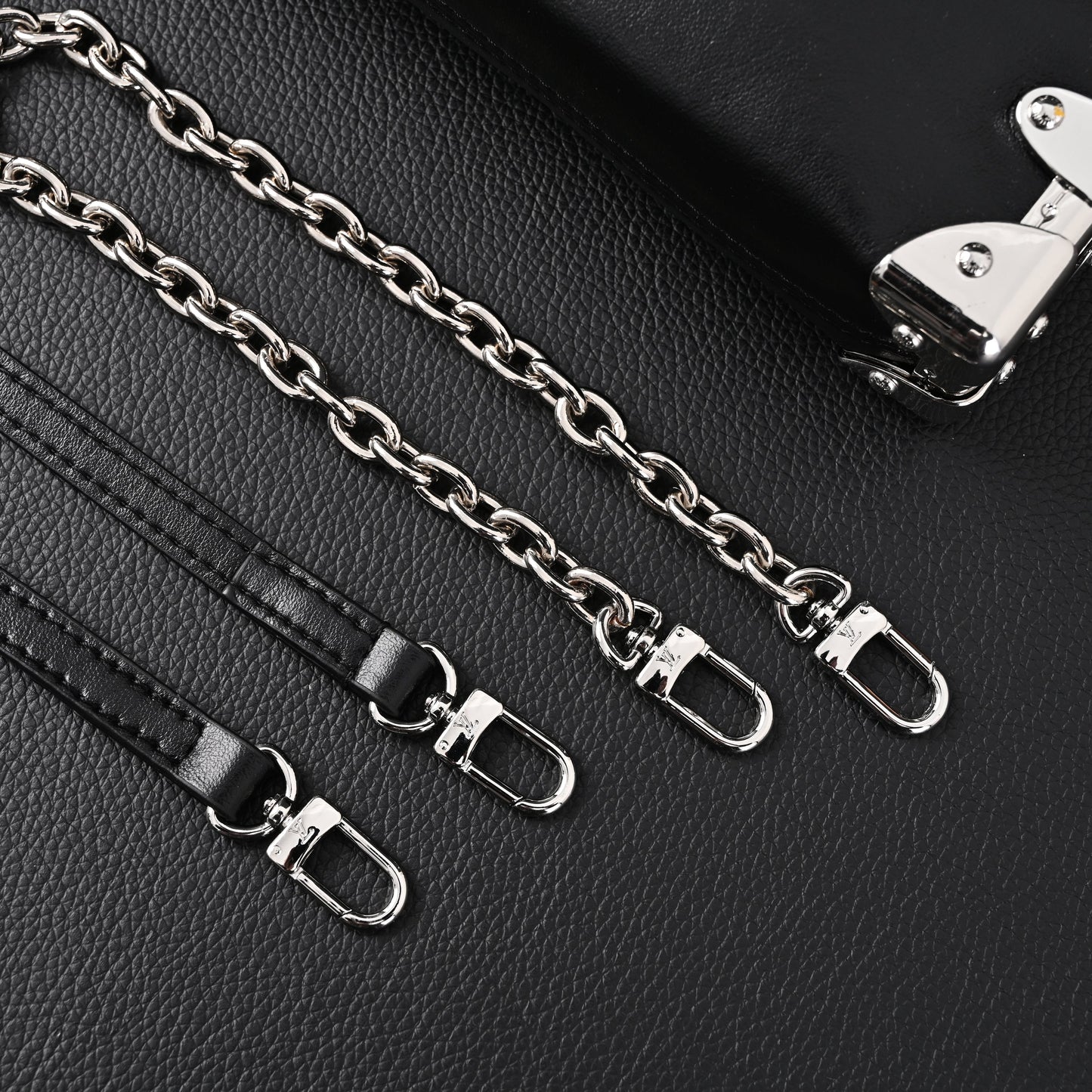 Louis Vuitton Soft Trunk Monogram Black Leather Crossbody Bag