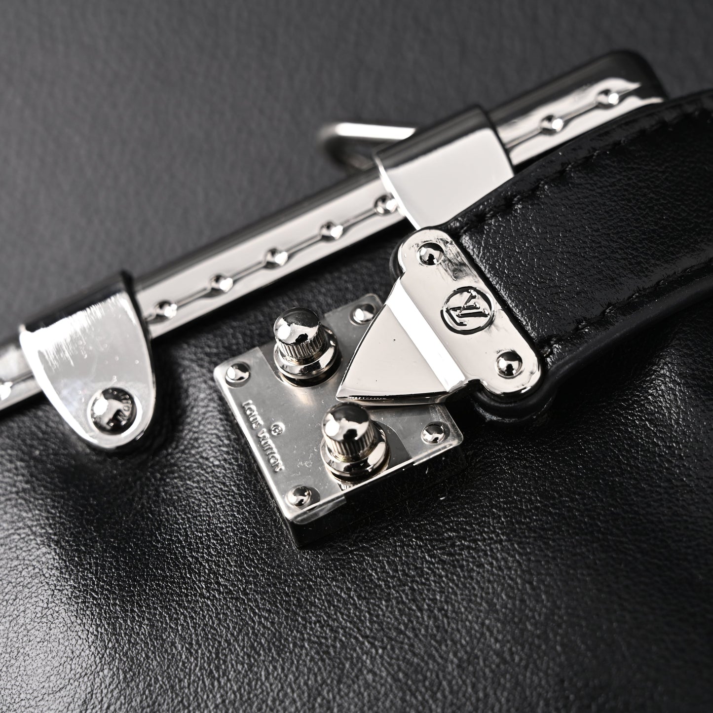 Louis Vuitton Soft Trunk Monogram Black Leather Crossbody Bag