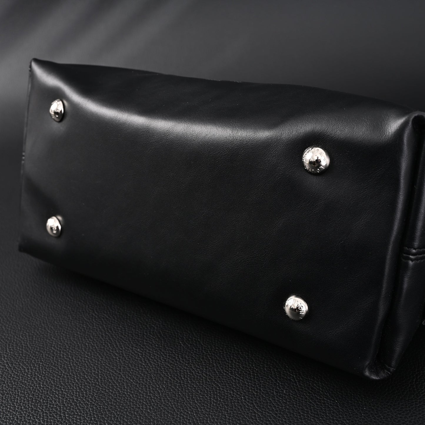 Louis Vuitton Montaigne Black Mahina Leather Shoulder Bag