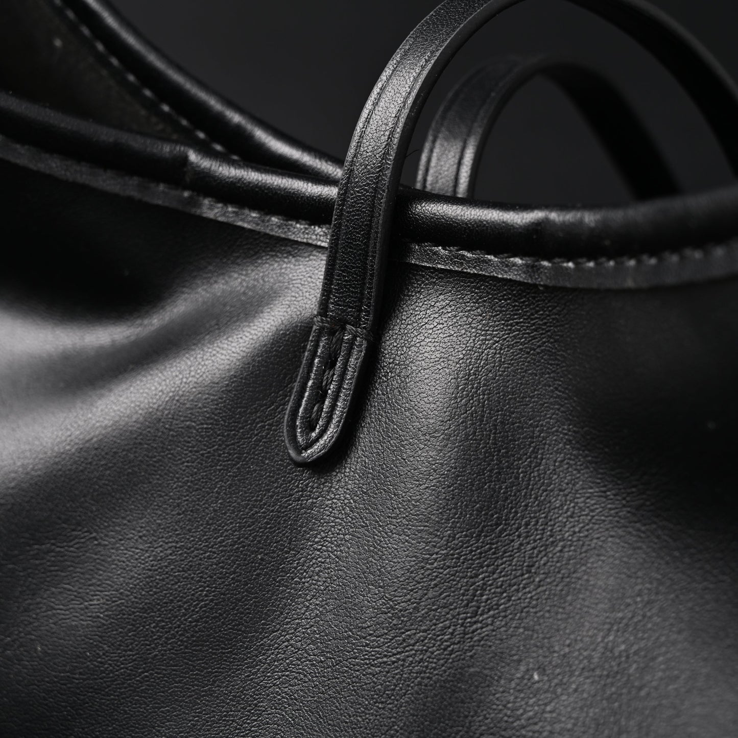 Louis Vuitton Montaigne Black Mahina Leather Shoulder Bag