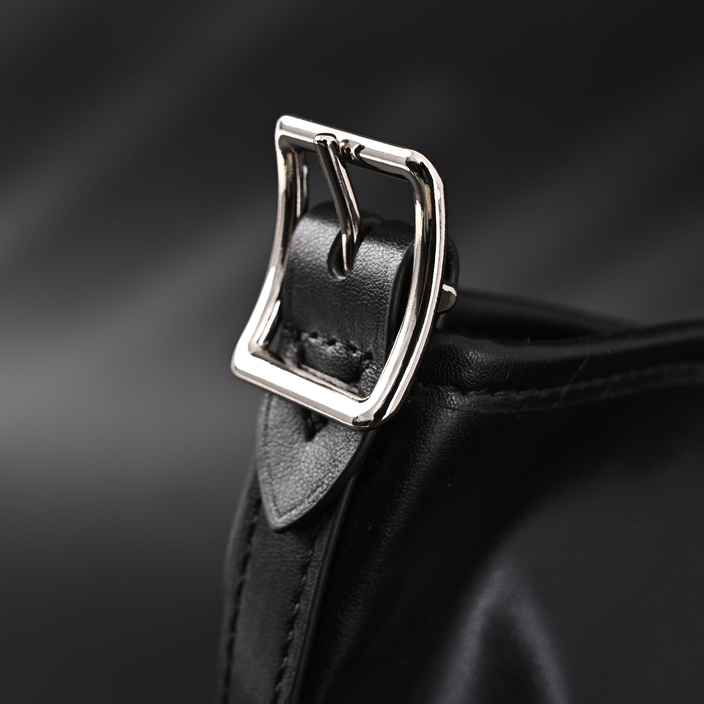 Louis Vuitton Black Mahina Leather Hobo Shoulder Bag