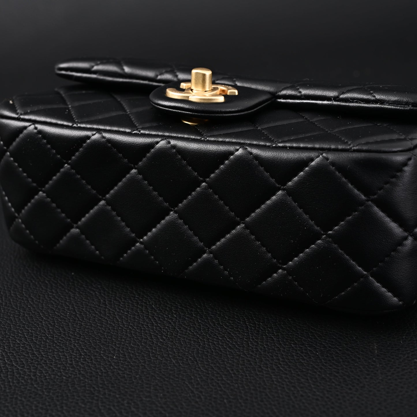 Chanel Classic Flap Mini Bag – Black Quilted Lambskin with Gold-Tone Hardware