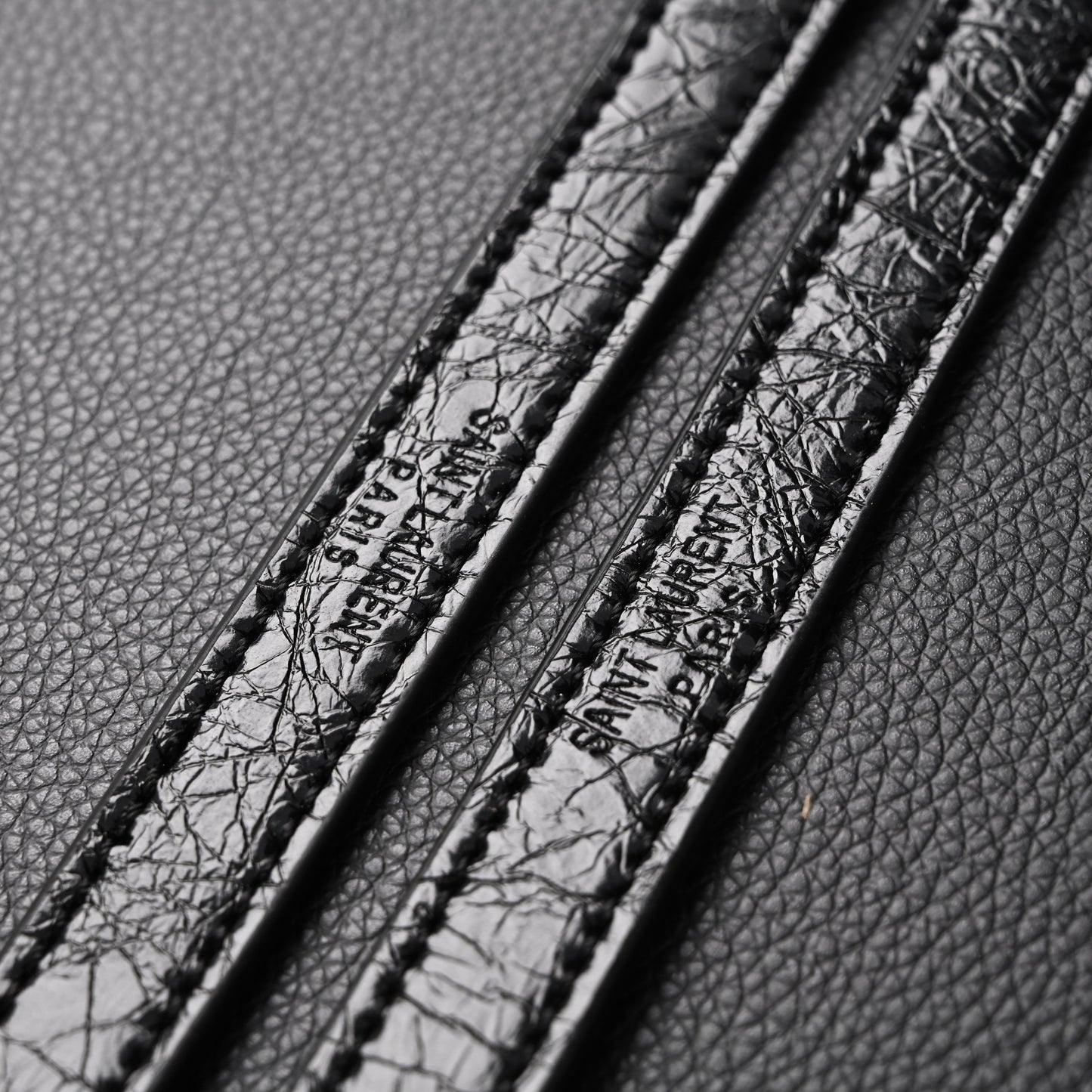 Saint Laurent Niki Medium Black Crinkled Leather Shoulder Bag