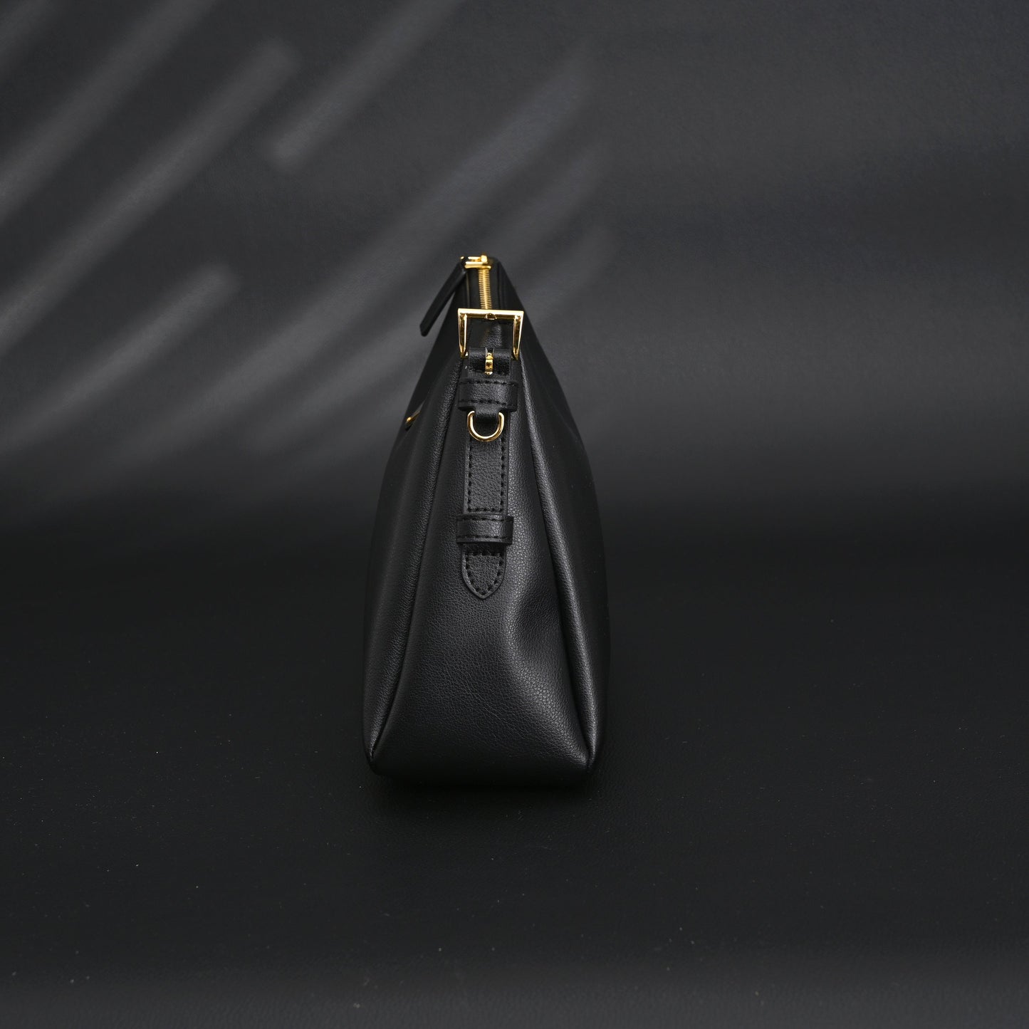 Prada Cleo Black Brushed Leather Shoulder Bag