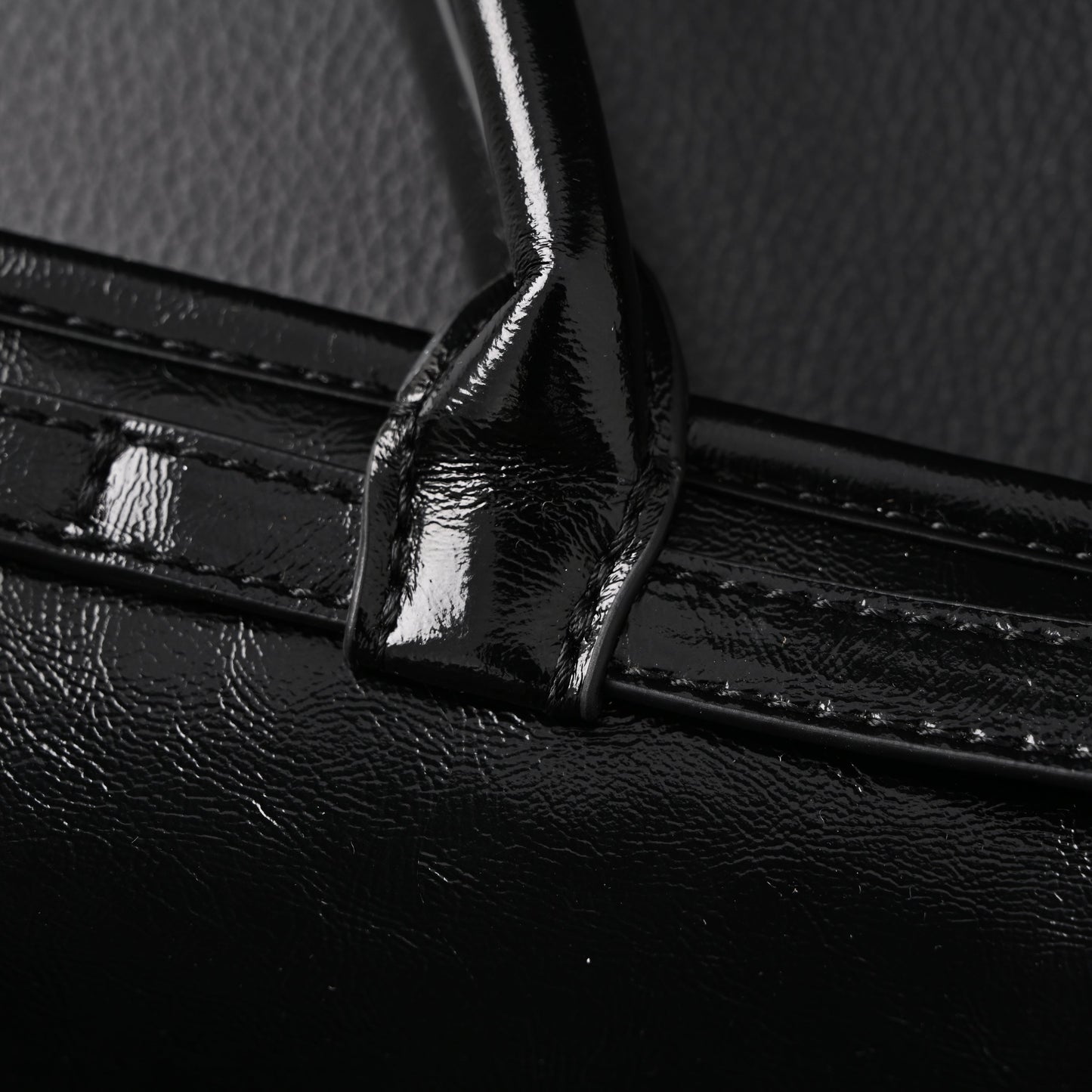 Prada Cleo Black Patent Leather Shoulder Bag with Gold Hardware