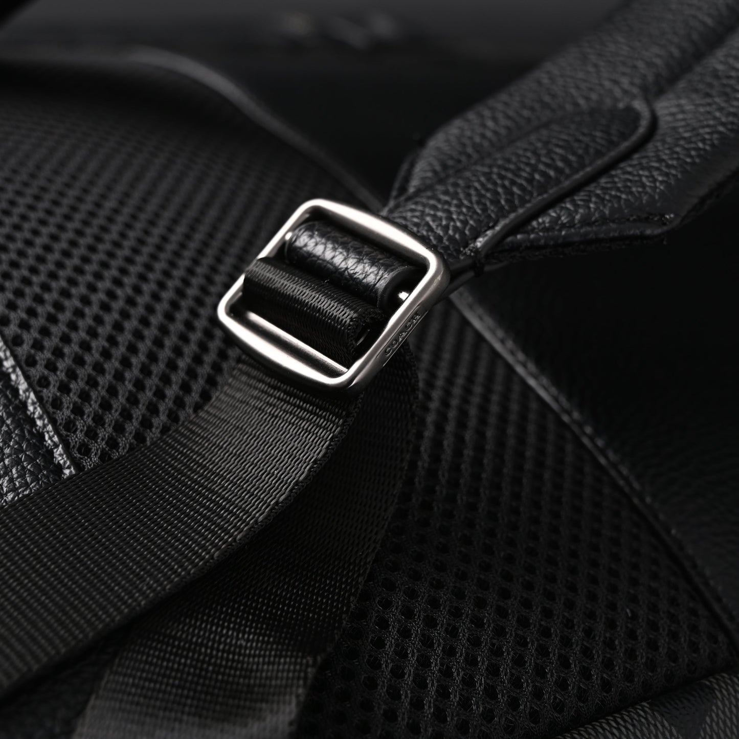 Coach Men’s Leather Backpack – Black Signature Canvas