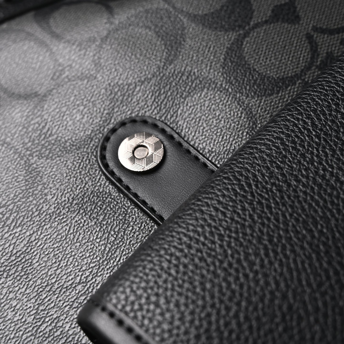 Coach Men’s Leather Backpack – Black Signature Canvas